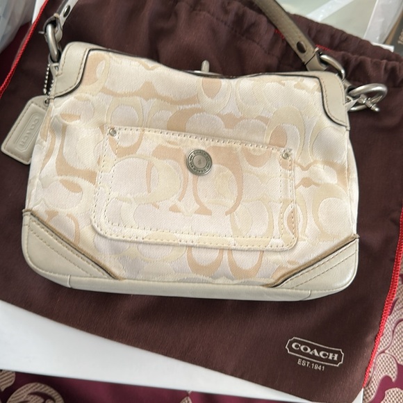 Coach Cream Signature Bag - Picture 11 of 11